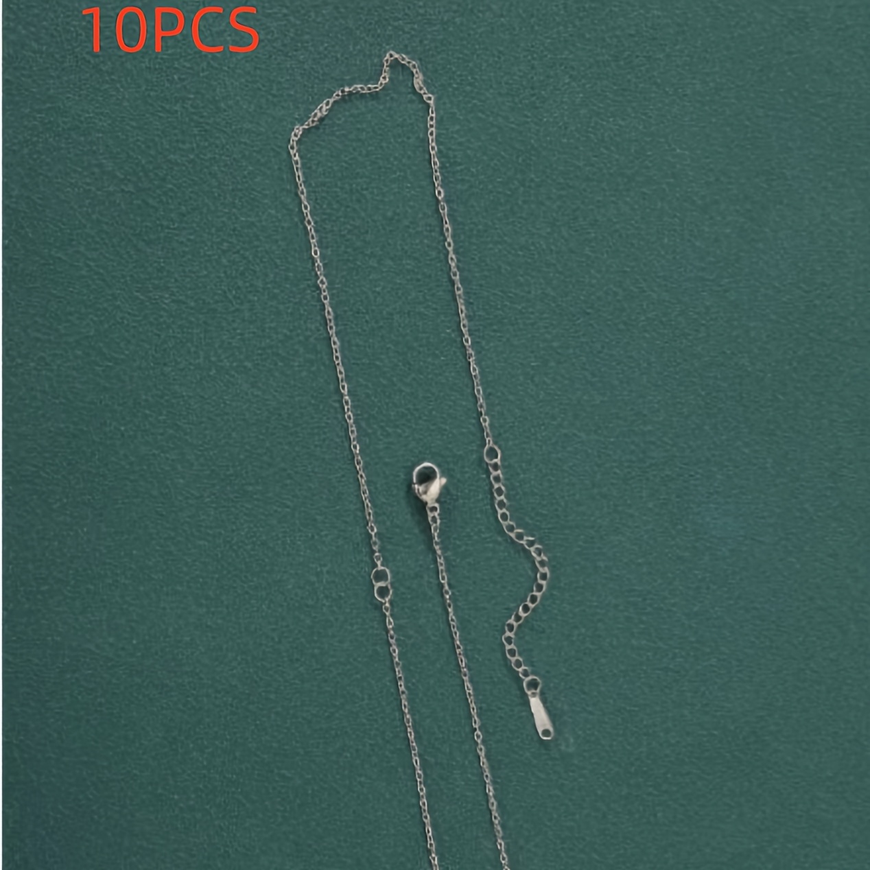 10pcs Stainless Steel Necklace Chains 14K Golden Plated DIY Beading Crochet